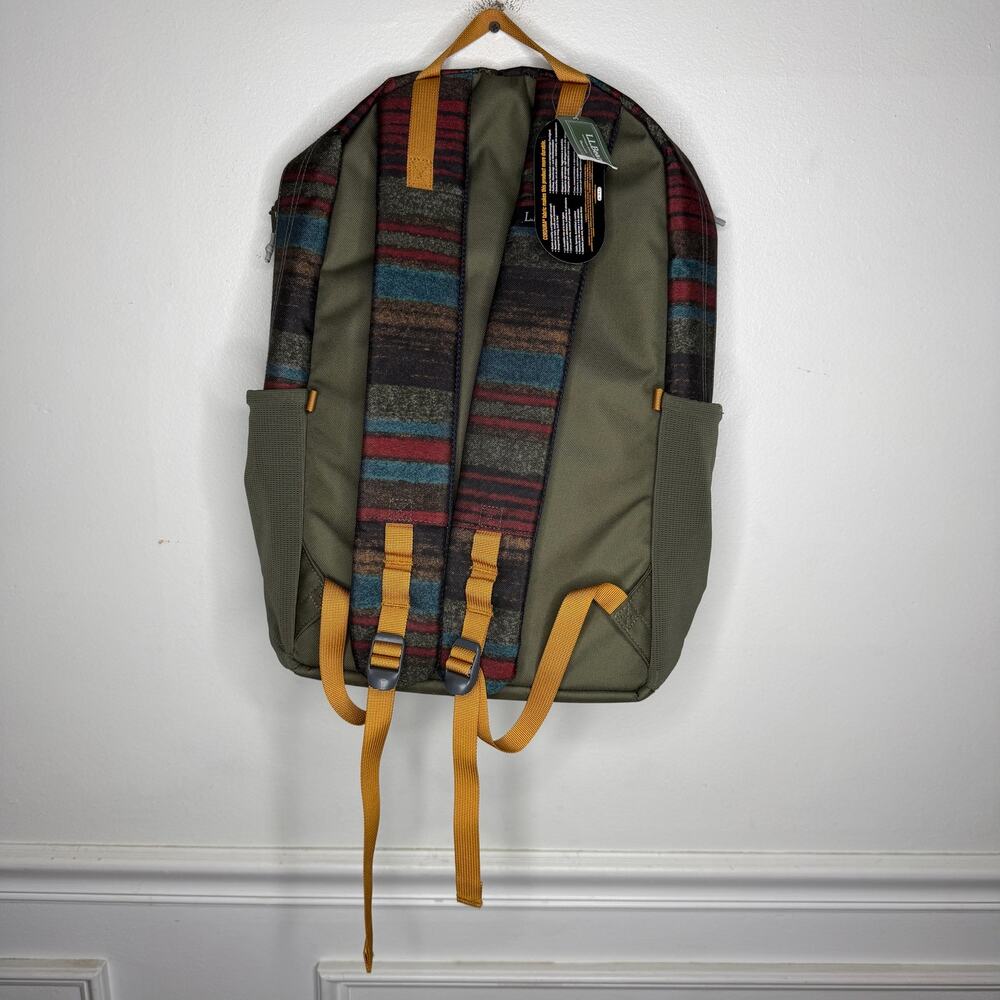 L.L.Bean Mountain Classic Cordura Sherpa Blanket Stripe Backpack NEW - Picture 5 of 6